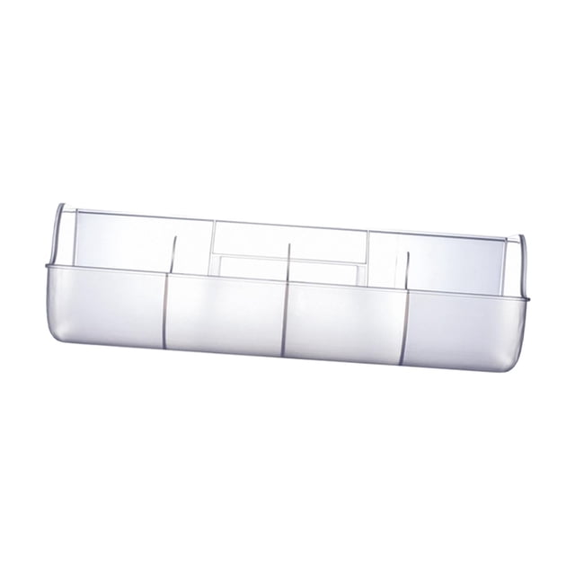 Organizador de almacenamiento montado en la pared, estantes flotantes para despensa, dormitorio, sala de estar Blanco translúcido Macarena Contenedor de almacenamiento de pared