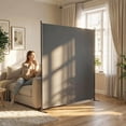 thumbnail image 2 of Outsunny Freestanding Outdoor Privacy Screen, Privacy Panel, Dark Grey, 2 of 10