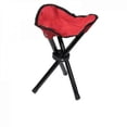 thumbnail image 1 of triangular folding stool convenient fishing stool(red), 1 of 2