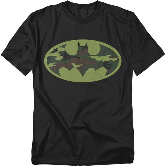Batman Men's  Camo Logo T-shirt Black