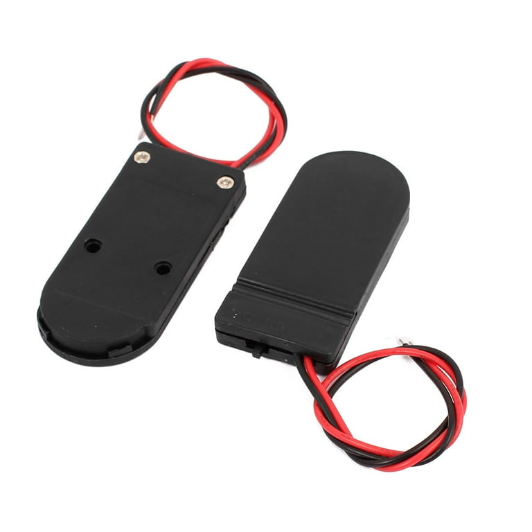 2x3V CR2032 Plastic Housing Coin Cell Button Battery Holder Case w Switch 8pcs