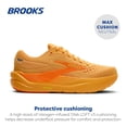 thumbnail image 2 of Zapatillas Brooks Ghost Max 3 para Hombre para Correr y Caminar Naranja Talla 11.5, 2 of 6