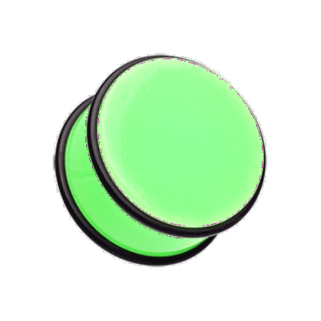 

Neon Colored Acrylic No Flare Ear Gauge Plug