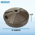 thumbnail image 2 of US Weight Durable 50 Pound Umbrella Base Designed to be Used with a Patio Table (Bronze), 2 of 5