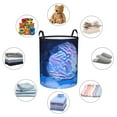 thumbnail image 6 of LNWH Laundry Basket, Underwater World Fish Pattern Foldable Laundry Hamper With Handles Waterproof, Medium, 6 of 8