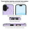thumbnail image 2 of Allytechgroup Flip Wallet Case for iPhone 17 with Card Slots, Premium PU Leather [RFID Blocking] [Double Magnetic Button] Kickstand Shell, Shockproof Anti-Fall Protective Case, Purple, 2 of 7