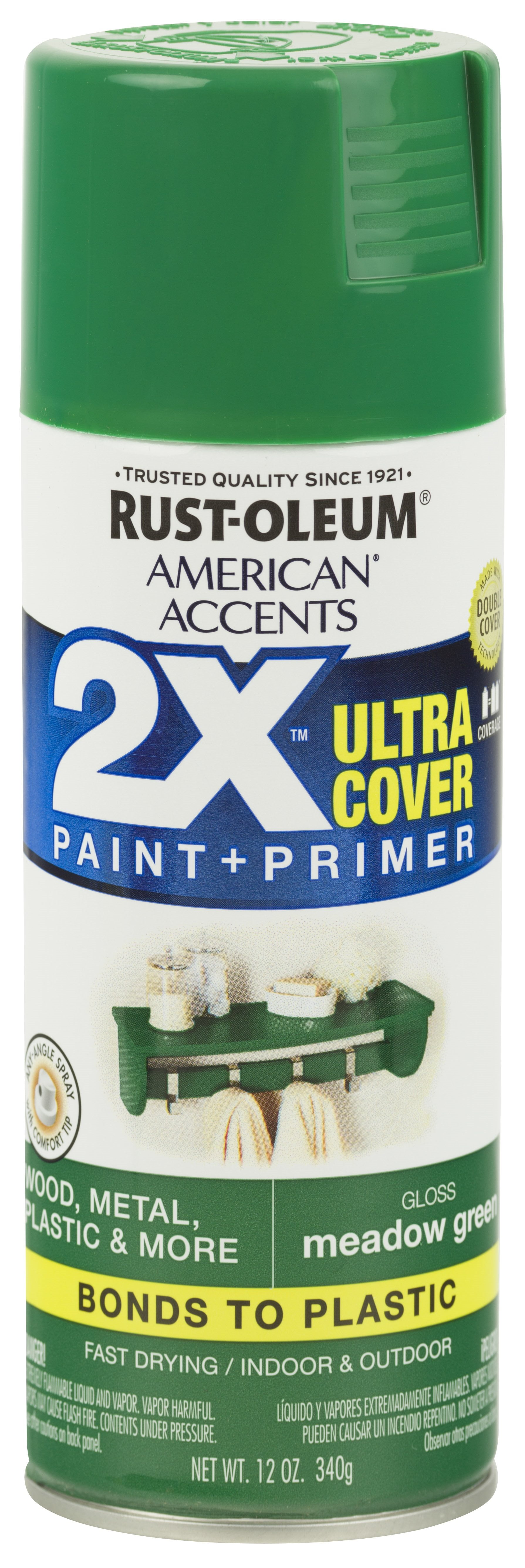 2x rust oleum spray paint and primer in one