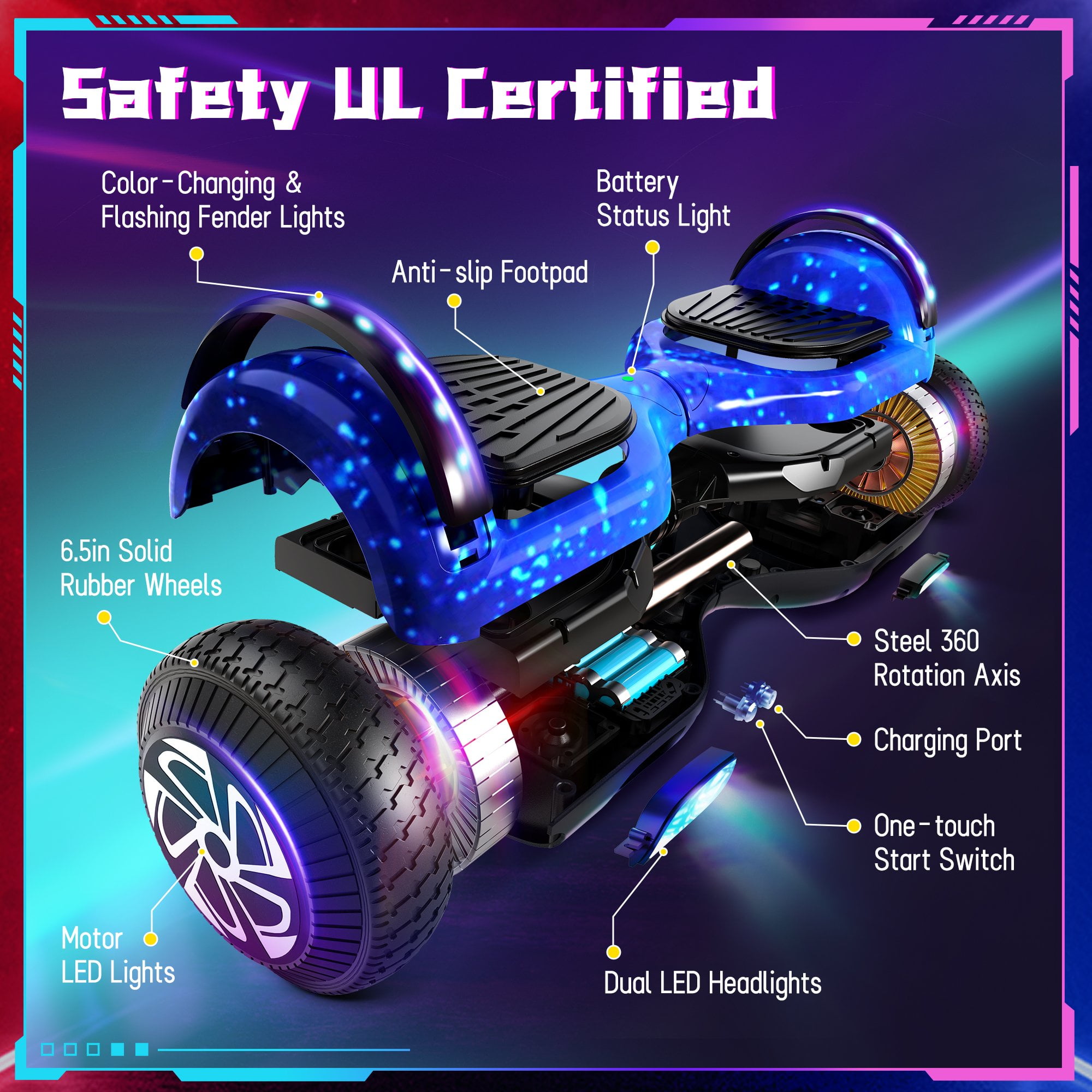 Hover Board For Kids LIEAGLE Hoverboard Self-Balancing
