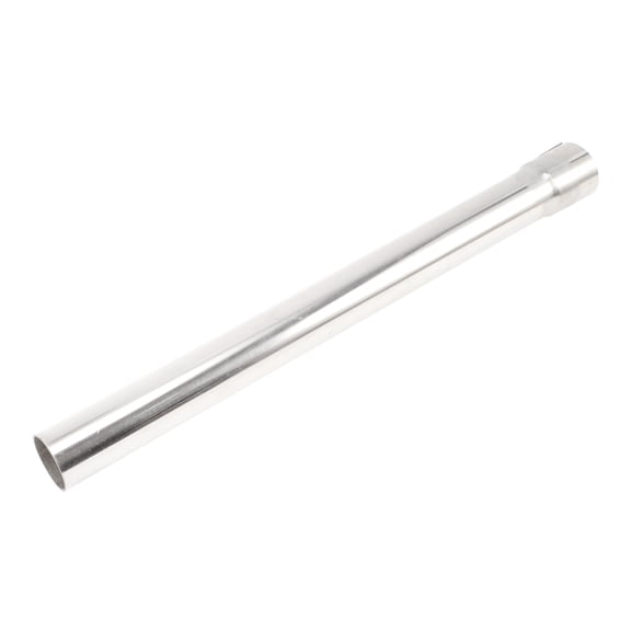 Unique Bargains 1.5″ Straight Exhaust Pipe Tube T304 Stainless Steel DIY Custom Car Modified Tubing Piping 17.32″ Length Single Side Flared Notched Surface Polishing