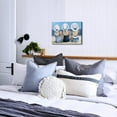 thumbnail image 5 of Coastal Wall Art Bathroom Nautical Beach Wall Decor for Bedroom Beach Surf Girls Canvas Prints Picture Blue Beach Swimsuit Painting Beauty Room Living Room Beach House Ocean Home Decorations 12x16, 5 of 6