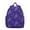 Purple-15, variant on Tropical Flower and Leaves Students Backpack - Vintage Floral and Skull Design with Comfortable Dual Shoulder Support, Lightweight School Bag for Developing Students