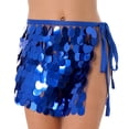 thumbnail image 6 of iiniim Women's Sequins Tassel Skirts Sparkly Dance Hip Skirt Shorts Rave Festival Bottoms, 6 of 7