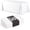 White, variant on Exquisite 12-Pack Ivory Plastic Disposable Tablecloth - Size: 70 × 120 Inches – Rectangle Table Cover for Parties, Picnics & Formal Events