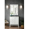thumbnail image 3 of James Martin Vanities E444-V30-GW-3VSL Addison 30" Single Basin Wood Vanity Set - White, 3 of 3