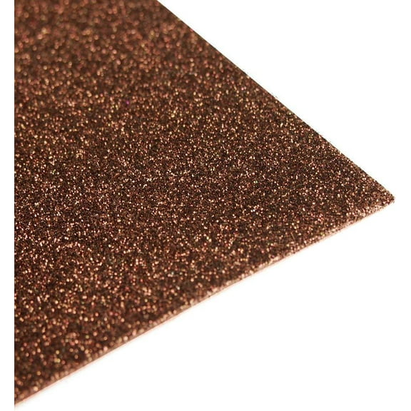 Glitter EVA Foam Sheet, 9-1/2-Inch x 12-Inch, 10-Piece, Brown