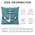 thumbnail image 5 of JRXY  Anchor Pillow Cvoer Navigation Style Throw Pillowcase for Home Decorate White, 5 of 5