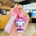 thumbnail image 1 of Kawaii Anime Sanrio creativo Helloed a Kitty dibujos animados pareja bolso llavero colgante accesorios juguete muñeca encantadora llavero cumpleaños Gi, 1 of 4