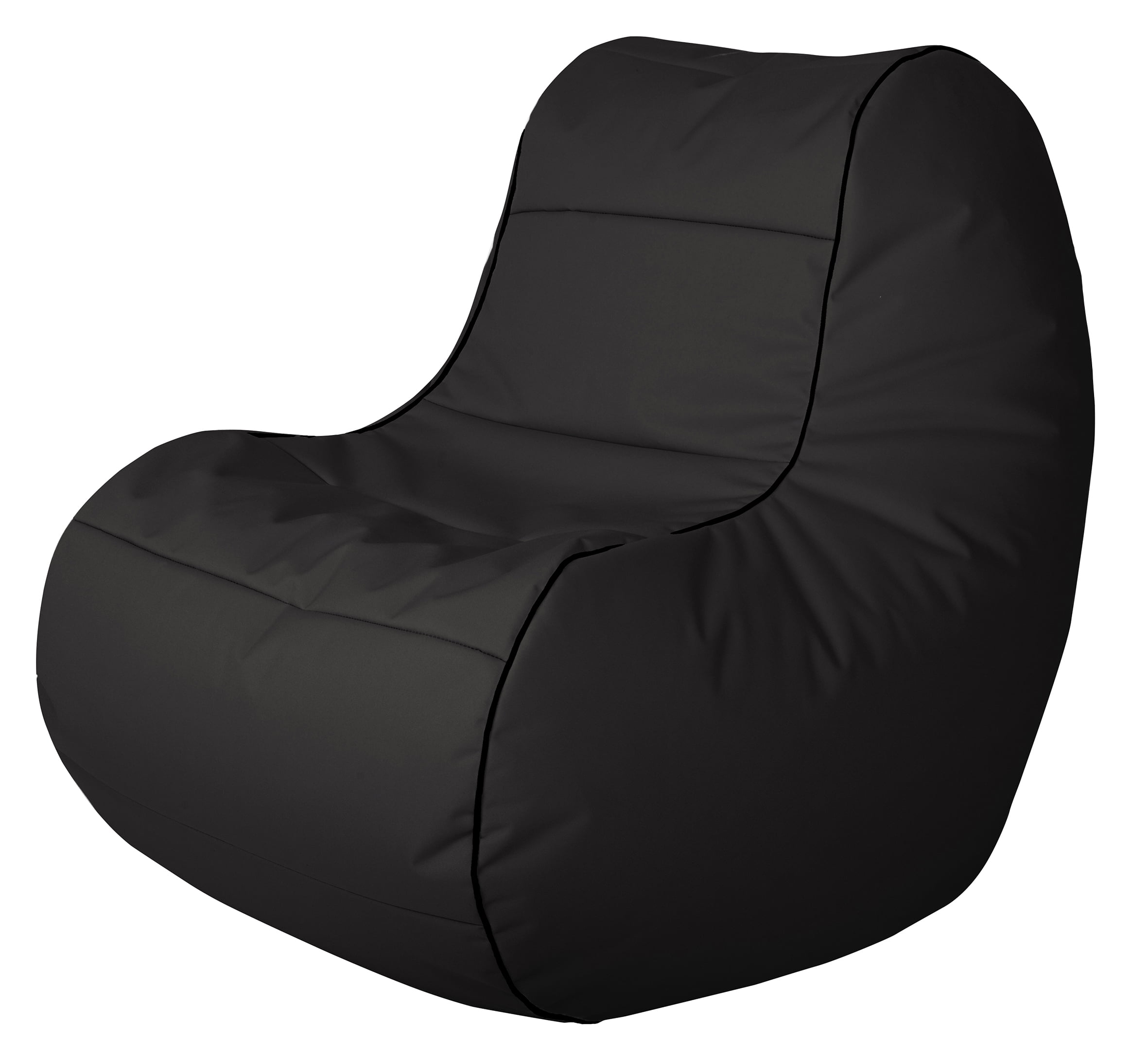 Gouchee Home ChillyBean Black Waterproof Bean Bag Chair – Durable Polyester Oxford Fabric with PVC Backing, Filled with Polystyrene Beads, Suitable for Adults and Teens