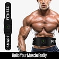 thumbnail image 4 of Smart Fitness Trainer Belt Electric Abs Stimulator Unisex Abdominal Muscle Trainer 6 Modes 10 Levels Intensity 15min Timing Built-in Battery with LED Display, 4 of 9