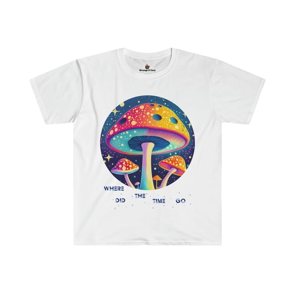 Mushroom Groovy Life Time Flies Strange and Cozy T-Shirt