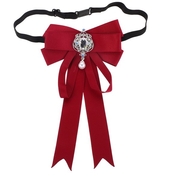 BESTYASH Unisex Red Formal Bow Tie Adjustable Neckwear for Weddings Parties and Office Wear