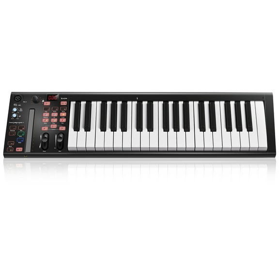 Teclado controlador MIDI USB Icon iKeyboard 4x 37 teclas negro