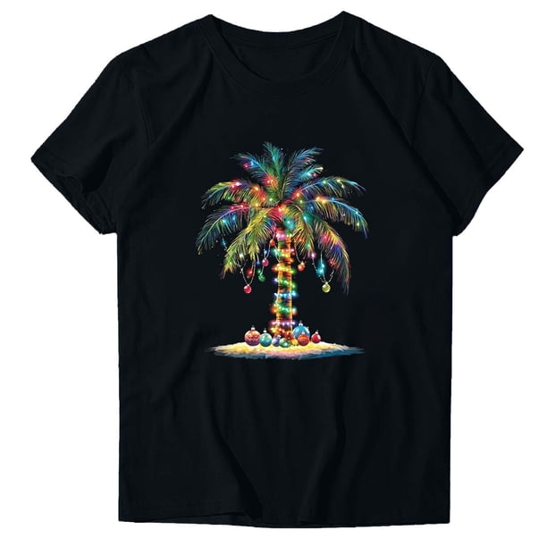 Blusas de Manga Corta para las Mujeres Divertida Impresión Cuello Redondo Camiseta Vintage, Blusas de Primavera para las Mujeres