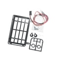 thumbnail image 4 of Runquan Metal Roof Luggage Rack with 2LED Lights Sturdy for MN82 1:12 RC Crawler Car Round Lampshade, 4 of 8