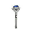 thumbnail image 4 of 1.45 Ct Blue Montana Cz Vintage Stainless Steel Engagement Ring Women's Size 5, 4 of 5