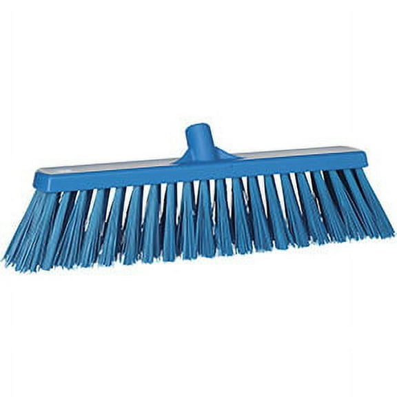 Vikan 20" Push Broom- Extra Stiff - Blue (3 Units)