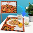 thumbnail image 3 of Home and Kitchen Qwtwty New Halloween Placemats Dining Table Coffee Table Party Decorations Table Mats Heat Insulating Mats Digital Printing Linen Tablecloths, 3 of 5