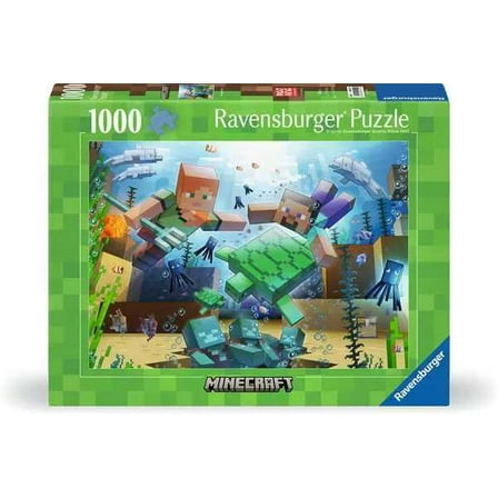 Ravensburger Puzzle 12000421 - Minecraft Mosaic - 1000 Pieces Puzzle for Adults and Children from 14 Years