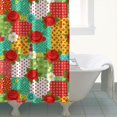 thumbnail image 4 of Pioneer Flower Floral Print Pattern Shower Curtain 84"x72", Bathroom Decorative Shower Curtain Set with 12 Hooks, Waterproof Washable, 4 of 6