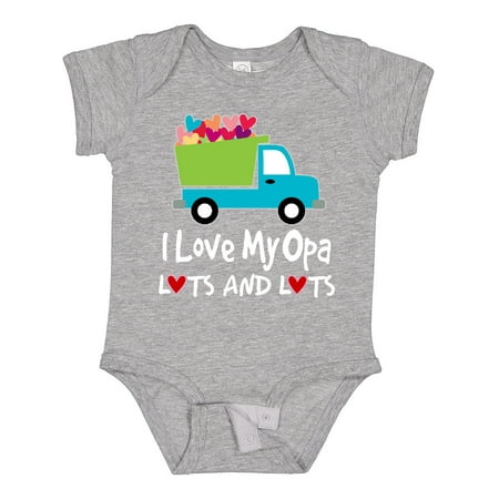 

Inktastic Grandson I Love My Opa Grandpa Gift Baby Boy Bodysuit