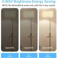 thumbnail image 2 of 3 Way A21 LED Light Bulbs LED Light Bulbs 50 100 150W Equivalent,E26 Medium Base 5000K Daylight and 500-1600-2200LM High Lumens LED Bulb for Desk Lamps, Floor Lamps, Table Lamps, Dimmable,4Pack, 2 of 5