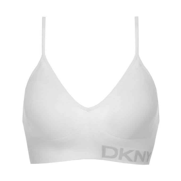 DKNY White Signature Lace Unlined Underwire Bra – CheapUndies