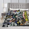 thumbnail image 3 of My Hero Academia Throw Blanket, Anime Blanket, Cozy Soft Lightweight Flannel Blankets For Couch Sofa Bed, 280 Gsm Plush Fuzzy Blanket, 3 of 9