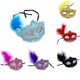 thumbnail image 2 of Halloween Aisha princesa ojo máscaras encaje pluma flor ahueca hacia fuera mascarada máscara niñas media cara fiesta accesorios disfraz sombreros Gao Jinjia LED, 2 of 2