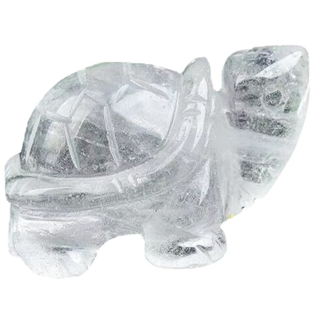 Glass Turtle Figurine Desktop Turtle Ornament Glass Turtle Statue Decorative Transparent Turtle Decor