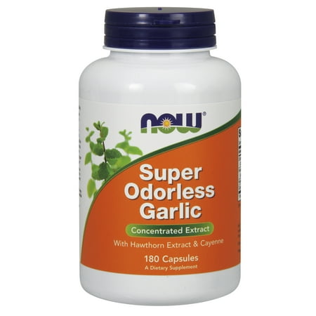 - NOW Foods Super Odorless Garlic Extract, 180 Ct