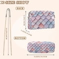 thumbnail image 4 of FORMRS Women Crossbody Purse with Chain Strap Vegan Leather Shoulder Handbag, Pink Art Pattern, 4 of 7