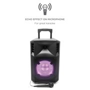 ION Power Glow 300 300-Watt Portable Bluetooth Party System Speaker with Lights, Microphone, and Stereo-Link