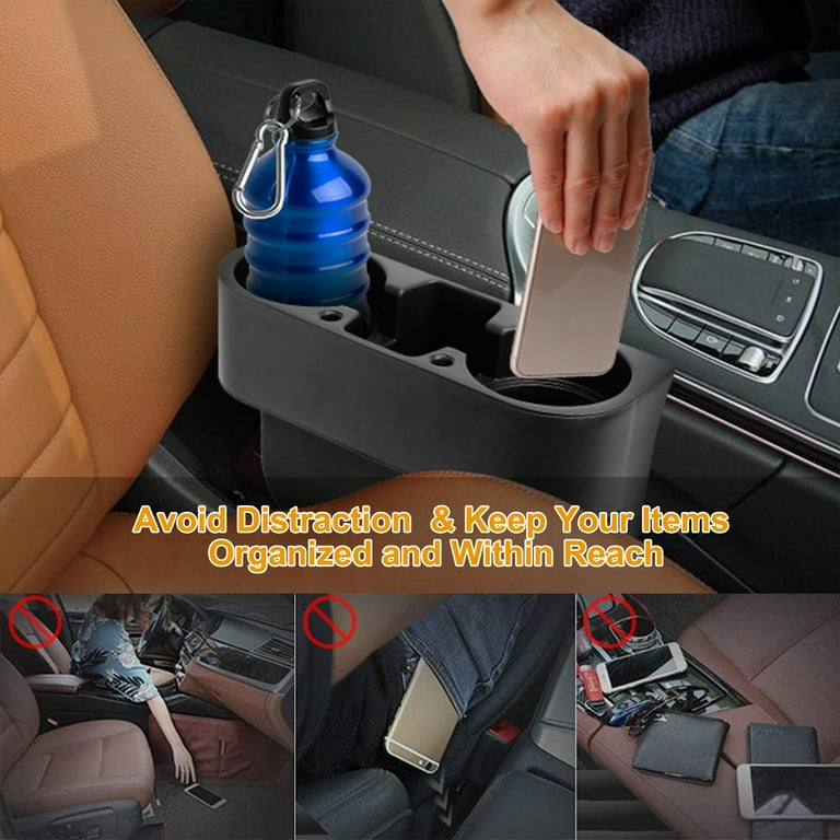 Universal Auto Truck Seat Side Car Cup Holder, Seat Wedge Cup Holder For  Car, Car Seat Gap Filler Cup Holder Organizer With Car Cup Holder Coaster