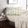 thumbnail image 6 of Pofeuu Dinosaur Print Polyester Microfiber Plush Pillowcases, Super Soft and Cozy Pillow Case Covers with Envelop Closure（Pillow core not included）-16"x24", 6 of 6
