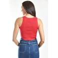 thumbnail image 3 of Crop top de canalé /Juvenil, 0141 (Rojo) rojo M, 3 of 5