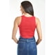 thumbnail image 3 of Crop top de canalé /Juvenil, 0141 (Rojo) rojo G, 3 of 5