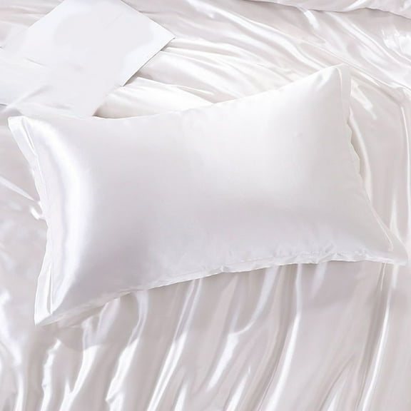 Satin Pillowcase for Hair and Skin,29 X 19 Inches Breathable Bed Pillow Cases,Both Sides Silk Pillowcase,Quality Comfortable Pillowcase for Sleeping - Improve Circulation
