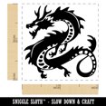 thumbnail image 2 of Asian Long Dragon Chinese Mythological Creature Self-Inking Rubber Stamp Ink Stamper - Black Ink - Small 1 Inch, 2 of 7