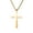 Gold, variant on Gold Softball Bat Cross Pendant Bible Verse Stainless Steel Necklace Jewelry Gift