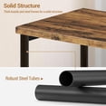 thumbnail image 5 of End Table with 3 Storage Shelves, Narrow Side Table for Small Spaces, Industrial Sofa Table with Metal Frame and Wood Top, Nightstand for Living Room, Bedroom, Office, No-Tool Assembly, 5 of 9